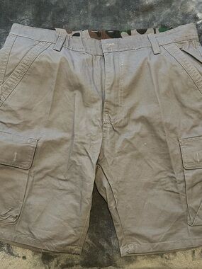 Men's Cargo Shorts with Camo Waistband